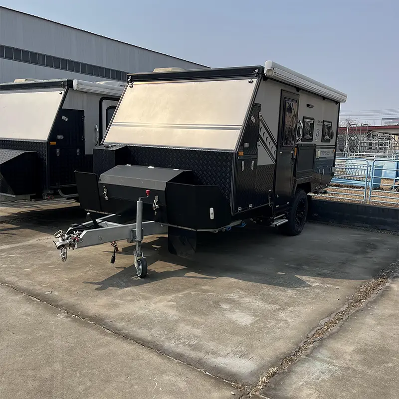 RV Camping Trailer klasikoa
