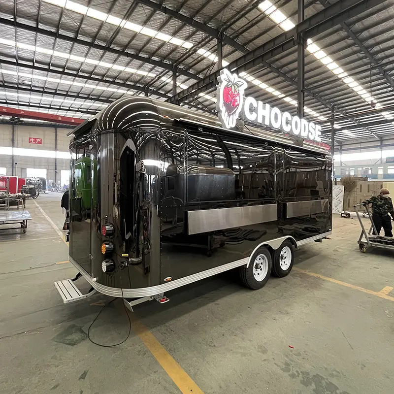 Matte Black Airstream trailerra